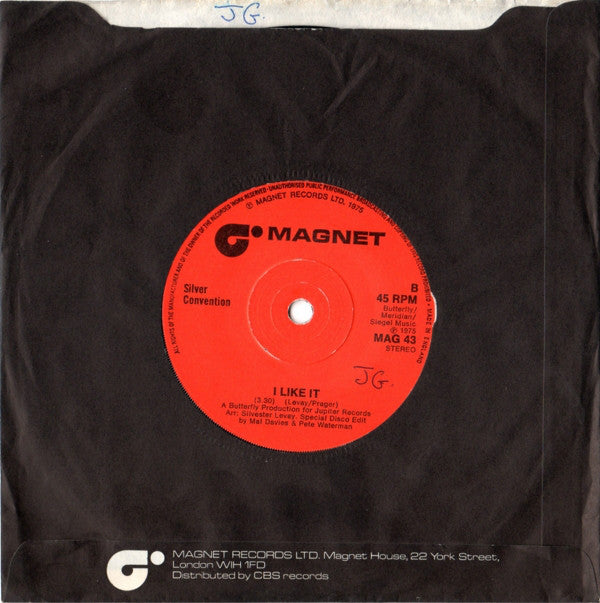 Silver Convention : Fly Robin Fly (7", Single)
