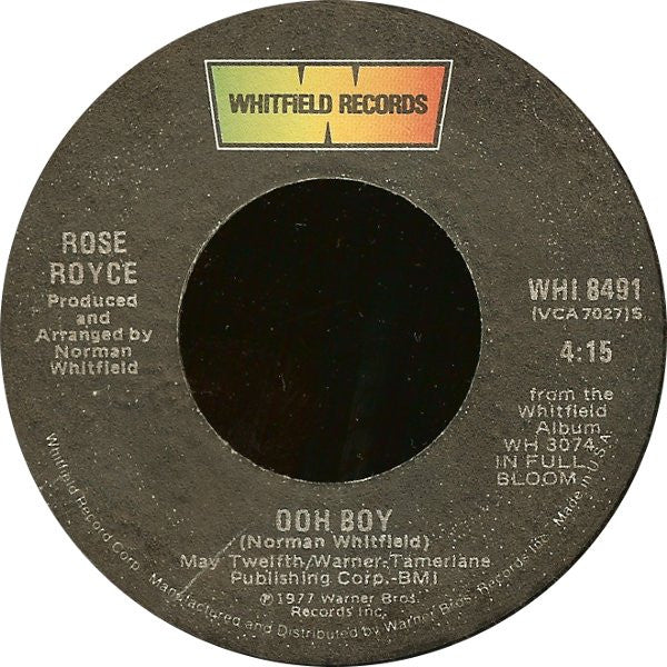 Rose Royce : Ooh Boy / You Can't Please Everybody (7")