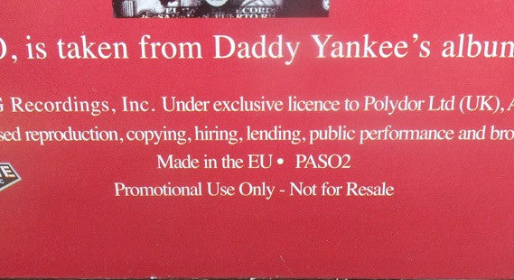 Daddy Yankee : Lo Que Paso, Paso (12", Promo)