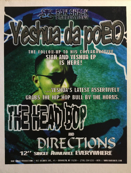 Yeshua daPoED : Directions / The Head Bop (12")