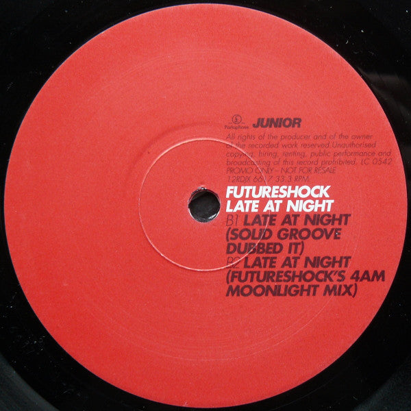 Futureshock : Late At Night (12", Promo)