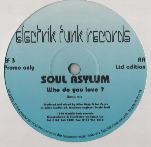 Soul Asylum : Who Do You Love ? (12", Ltd, Promo)