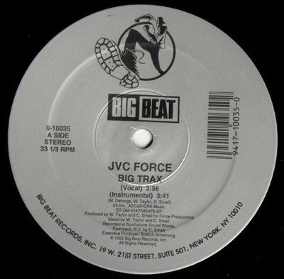 JVC Force* : Big Trax (12", (Sh)