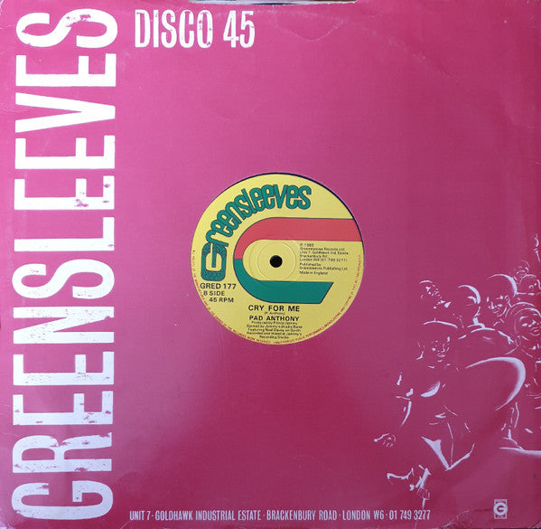 Wayne Smith / Pad Anthony : Sleng Teng Mix Down Remix / Cry For Me (12")