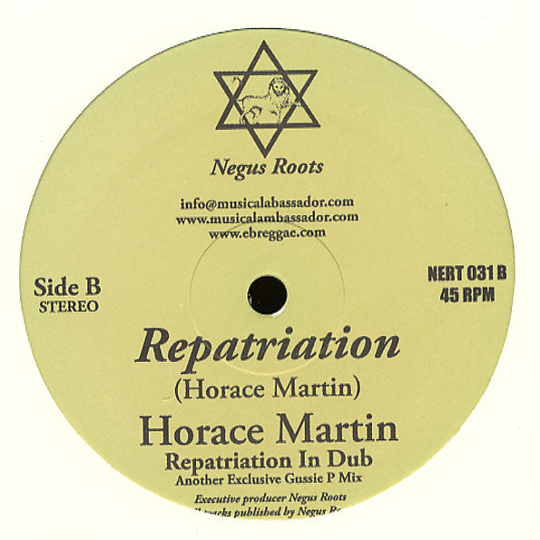 Junior Reid / Horace Martin : Mini Bus Driver / Repatriation (10")