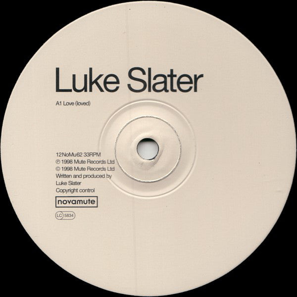 Luke Slater : Love (Loved) (12", Single)