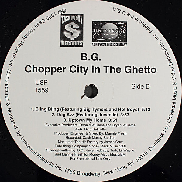B.G. : Chopper City In The Ghetto (LP, Promo)