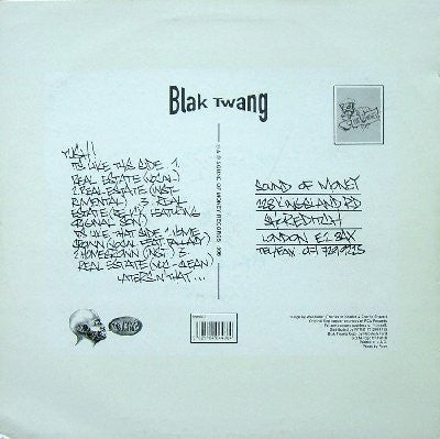 Blak Twang : Real Estate (12")
