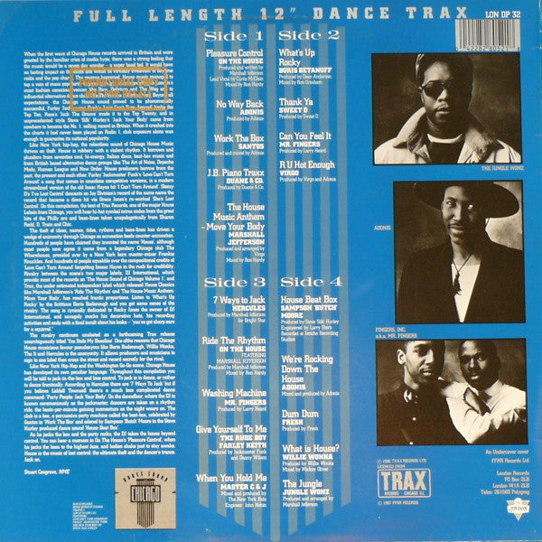 Various : The House Sound Of Chicago - Vol. II - Chicago Trax (2xLP, Comp)