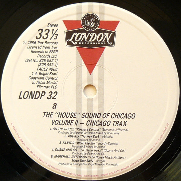 Various : The House Sound Of Chicago - Vol. II - Chicago Trax (2xLP, Comp)
