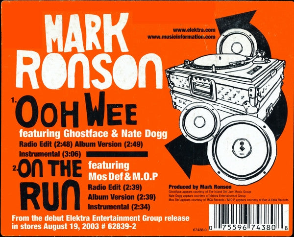 Mark Ronson : Ooh Wee / On The Run (12")