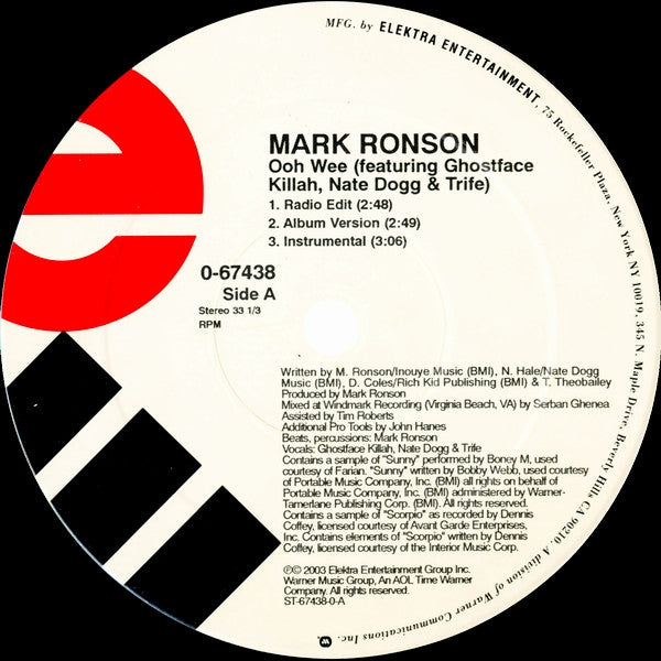 Mark Ronson : Ooh Wee / On The Run (12")