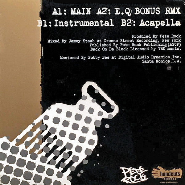 Pete Rock : Back On Da Block (12")