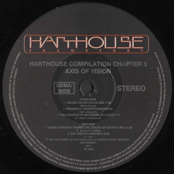 Various : Harthouse Compilation Chapter 3 (Axis Of Vision) (2xLP, Comp)