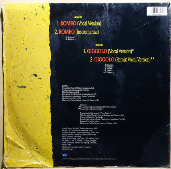 Super Lover Cee & Casanova Rud : Romeo (12")