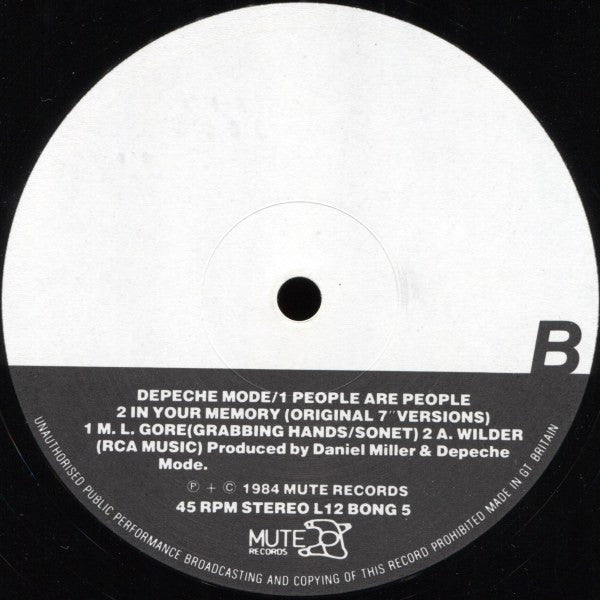 Depeche Mode : People Are People (ON-USound Remix By Adrian Sherwood) (12", Single, Ltd, Num, S/Edition)