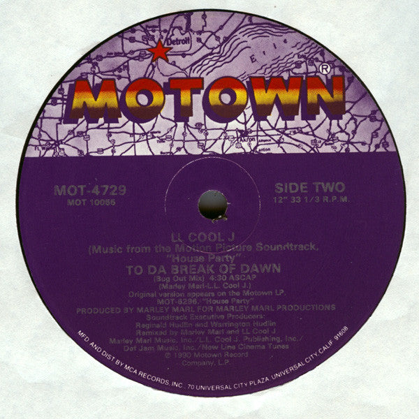 LL Cool J : To Da Break Of Dawn (12", Single)