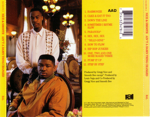 Nice & Smooth : Ain't A Damn Thing Changed (CD, Album, RE)