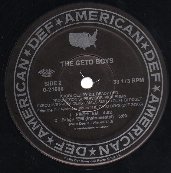 Geto Boys : Do It Like A G.O. / F#@* 'Em (12")