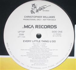 Christopher Williams : Every Little Thing U Do (12", Single, Promo)