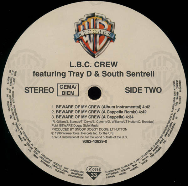 LBC Crew : Beware Of My Crew (12", Single)