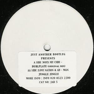 Wots My Code / Love Nation & Ad-Man* : Dubplate / Jungle Jingle (12", W/Lbl, Sti)