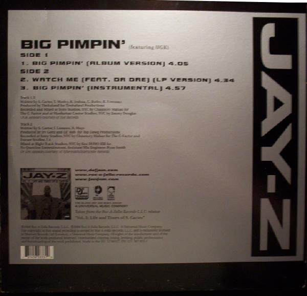 Jay-Z : Big Pimpin' (12")
