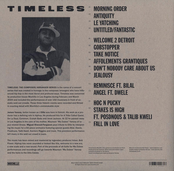 Miguel Atwood-Ferguson : Mochilla Presents Timeless: Suite For Ma Dukes - The Music Of James "J Dilla" Yancey (2xLP, Album)