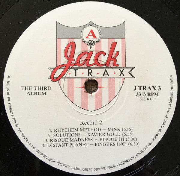 Various : Jack Trax - The Third Album (2xLP, Album, Comp)