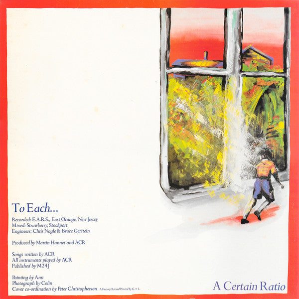 A Certain Ratio : To Each... (LP, Album, WEA)