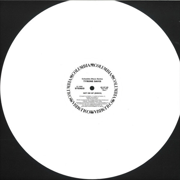 Tyrone Davis : Get On Up (Disco) / In The Mood (12", RE, RM, Whi)