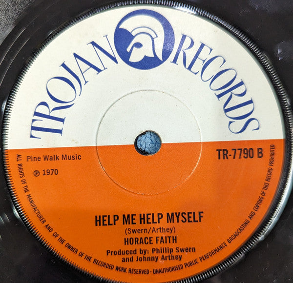 Horace Faith : Black Pearl (7", Single, Sol)