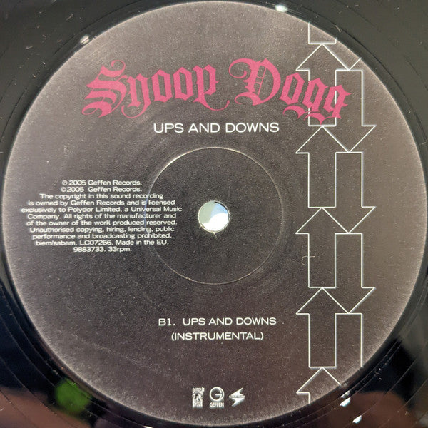 Snoop Dogg : Ups And Downs (12")