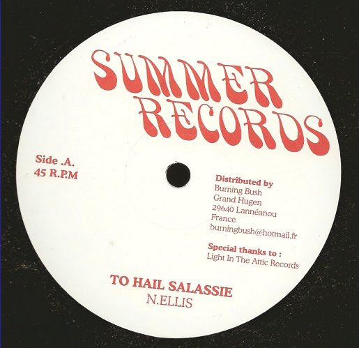 Noel Ellis : To Hail Salassie / Reach My Destiny (12", RE)