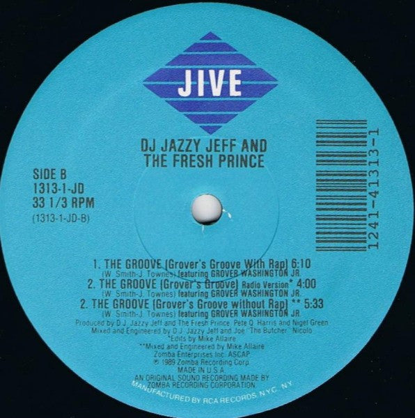 DJ Jazzy Jeff & The Fresh Prince : The Groove (Jazzy's Groove) (12")