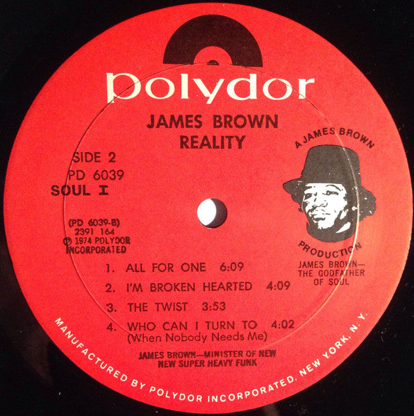 James Brown : Reality (LP, Album, Mon)