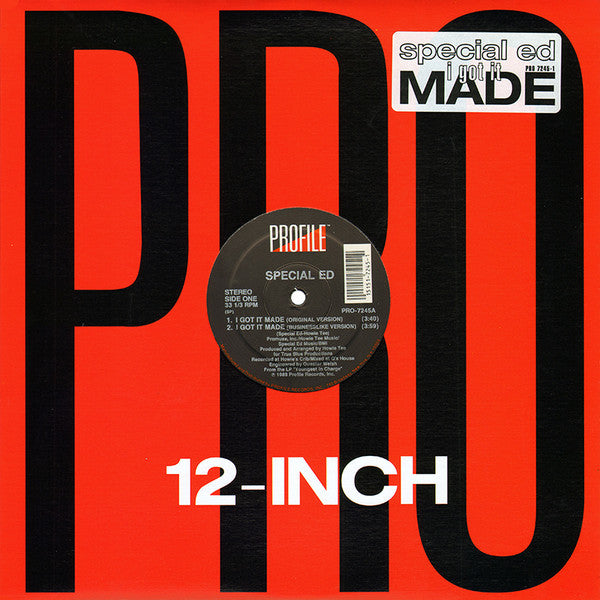 Special Ed : I Got It Made / Hoedown (12", RE, SP )