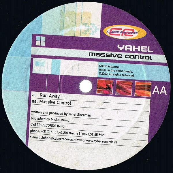 Yahel : Run Away / Massive Control (12")
