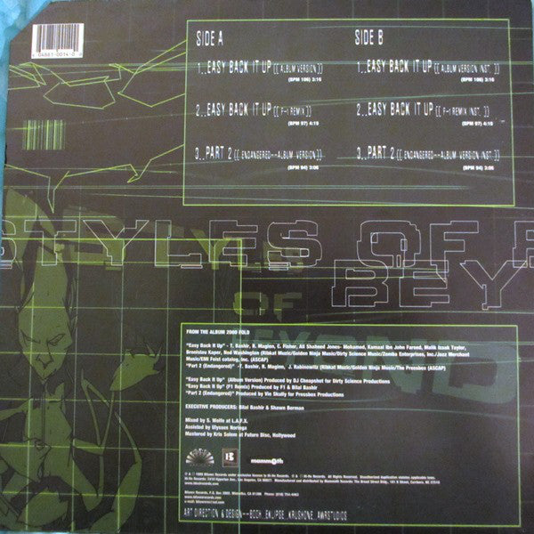 Styles Of Beyond : Easy Back It Up / Part 2 (Endangered) (12")