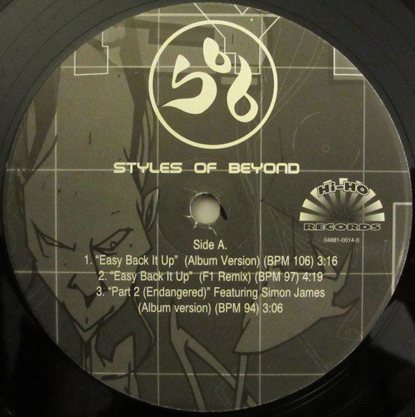 Styles Of Beyond : Easy Back It Up / Part 2 (Endangered) (12")
