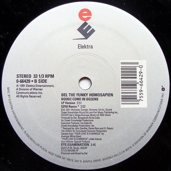 Del Tha Funkee Homosapien : Dr. Bombay (12", Single)