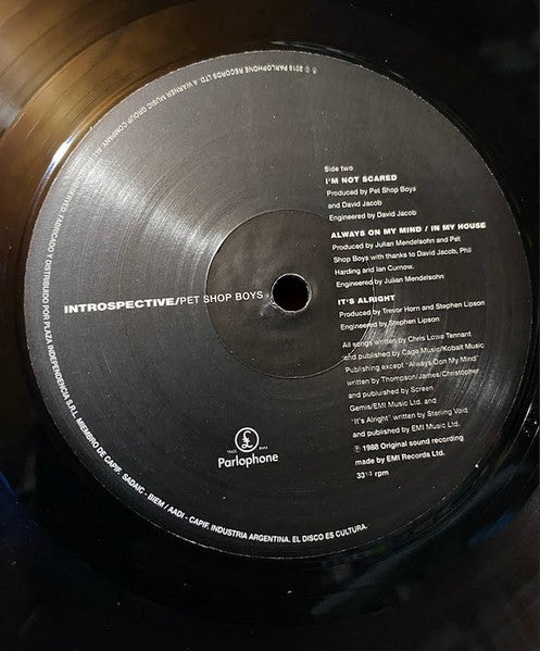 Pet Shop Boys : Introspective (LP, Album, RE, RM, 140)