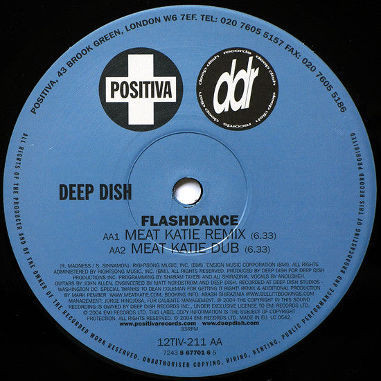 Deep Dish : Flashdance (12", Single, No1)