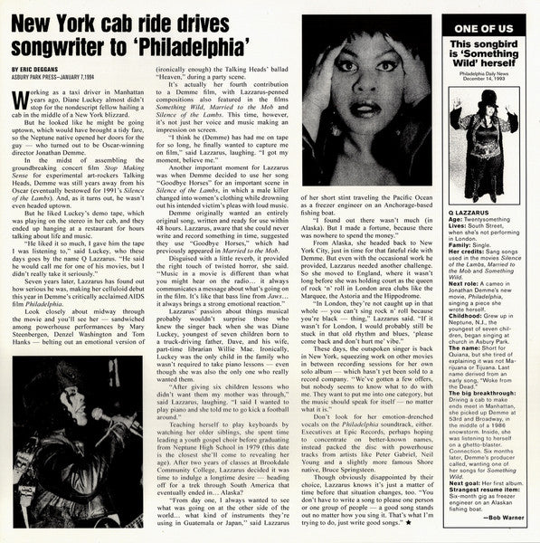 Q Lazzarus* : Goodbye Horses (12")