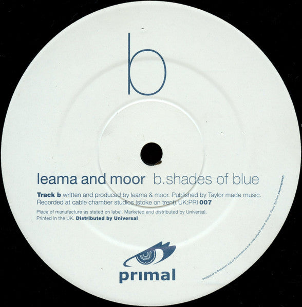 Leama & Moor : Shades Of Red / Shades Of Blue (12")