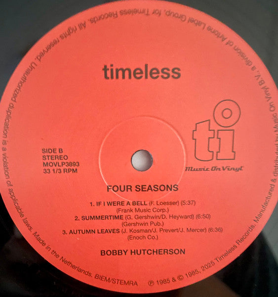 Bobby Hutcherson / George Cables / Herbie Lewis / Philly Joe Jones* : Four Seasons (LP, Album, RE)