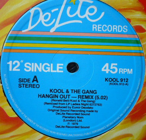 Kool & The Gang : Hangin' Out (Remixed Version) (12", Single)