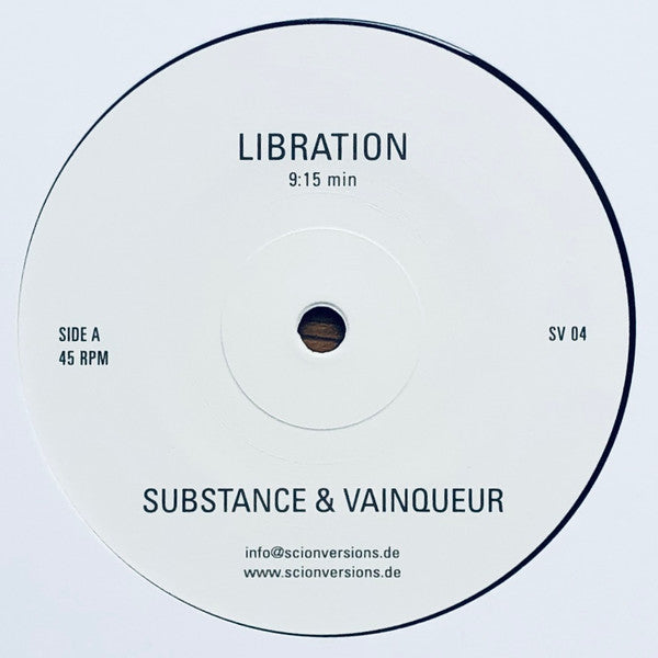 Substance & Vainqueur : Libration / Resonance (12", RE, RP)