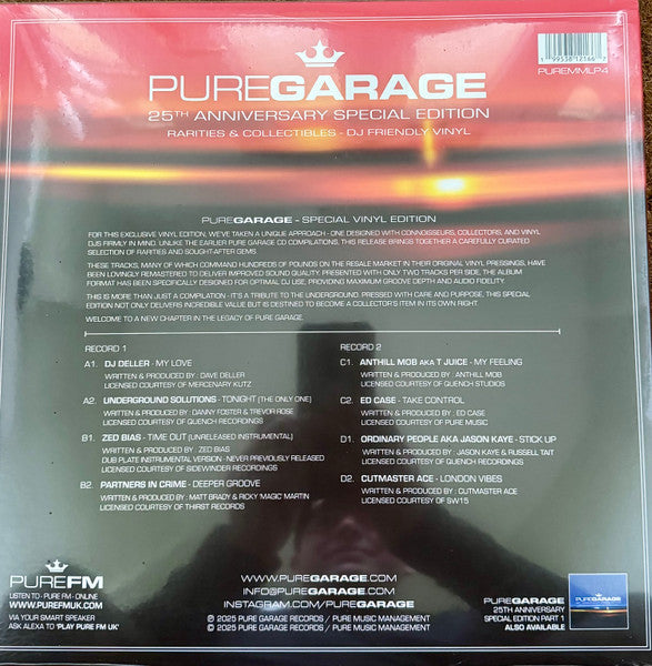 Various : Pure Garage (25th Anniversary Special Edition) (Part 2) (2x12", Comp, S/Edition)