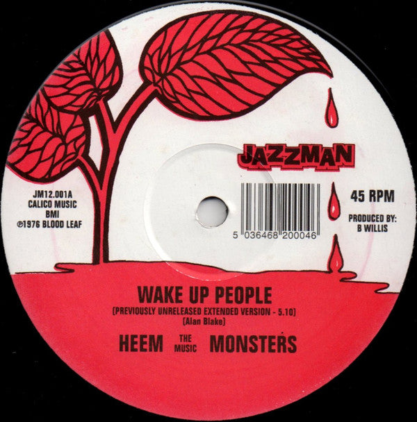 Heem The Music Monsters : Wake Up People / Piece Of The Rock (12", Single)